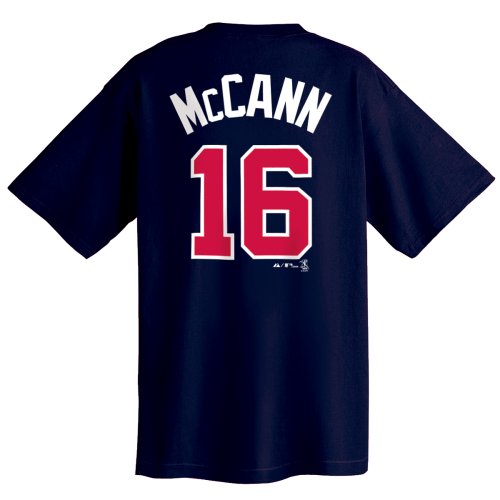 Brian Mccann Atlanta Braves Name and Number T-Shirt (Large)