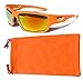 VertX Polarized Neon Sunglasses Sport Cycling Running Outdoor & Microfiber Pouch