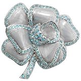 Produkt-Bild: AZ Collection Brosche mit Blume aus Swarovski-Kristall