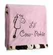 Lil' Cow Pokie Blanket Pink Girl Baby Swaddling Blanket