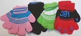 Mglv029 Set of Three Multicolor and One Pair Black Color Magic Gloves for Infants and Toddlers Ages 1-3 Years