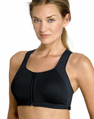 Champion Sport Zip Bra Womens - Black Large