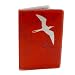 Orange Bird Map Travel Passport Holder