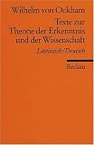 Texte zur Theorie der Erkenntnis und der Wissenschaft