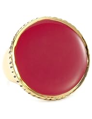 Jenny Bird Pink Resin Round Ring, Size 7