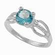 Sterling Silver CZ Kids Ring
