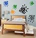 Removable vinyl crazy splat attack decals--12 big stickers--sold by aluckyhorseshoe