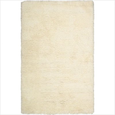 Nourison Shaggy Solid Beige 5.0-Feet by 7.0-Feet Polyacrylic-Blend Shag Rug