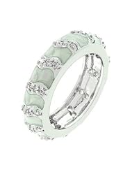 Gray Eternity Enamel Ring