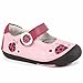 Momo Baby Girls First Walker/Toddler Ladybugs Mary Jane Leather Shoes