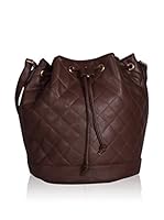 Carla Belotti Bolso saco Handbag Brown Jordana (Marrón)