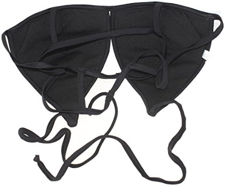 Black Sexy Women Padded Swimwear Swimsuit Trikini Push Up Top Strappy Bikini Set (without the gauze) Medium