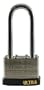 Ultra Hardware 56100 1-1/2-Inch Laminated Steel Padlock with 2 1/2-Inch Long Steel Shackle, Keyed Differently, Chrome