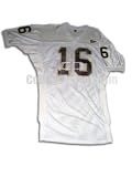 White No. 16 Game Used Central Michigan Russell Football Jersey