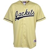 Russell Georgia Tech Yellow Jackets Gold Replica Baseball Jersey
