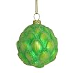 Sugared Fruit Decorative Green Artichoke Christmas Ornament 3"