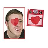 HEART SHAPED PIRATES EYE PATCH