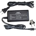 HQRP Replacement AC Adapter / Charger compatible with Sony CyberShot DSC-R1 / DSCR1, DSC-F828 / DSCF828 Digital Camera with USA Cord & Euro Plug Adapter