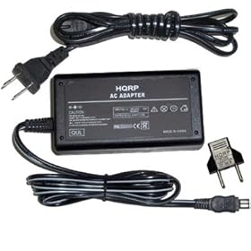 HQRP AC Power Adapter compatible with Sony CyberShot DSC-F717 / DSCF717 Digital Camera with USA Cord & Euro Plug Adapter