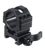 UTG Max Strength LE Grade Quick Detach Picatinny Scope Rings (2 Piece, 1-Inch Diam, 6-Screw Med Profile)