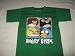 Angry Birds Faces Tee T-shirt Child Sized Green (Extra Large 8)
