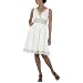 Isaac Mizrahi White/Gold Bollywood Summer Dress - 4