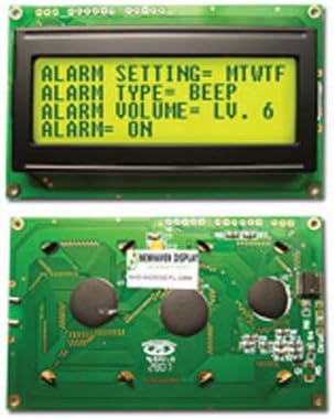 DISPLAY,LCD,20x4,SERIAL,5V,I2C,YELLOW GREEN BACKLIT,STN-GRAY,TRANSFLECTIVE