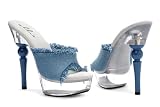 673-Bonita 5 Inch Denim Mule, by Ellie Shoes