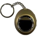 Digital Photo Frame Keyring 1 Inch. Gold Egg
