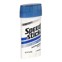 Speed Stick Antiperspirant/Deodorant Solid, Sport Talc, 3-Ounce Sticks (Pack of 6)