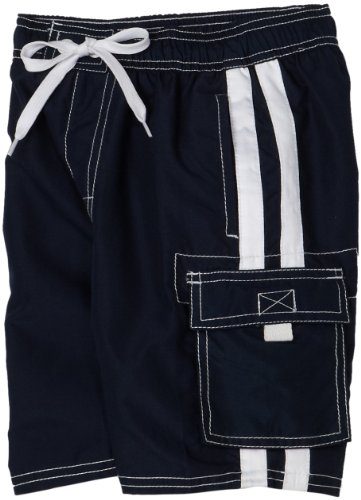 Kanu Surf Boys 2-7 Barracuda Swimwear Shorts, Navy, Medium (5/6)