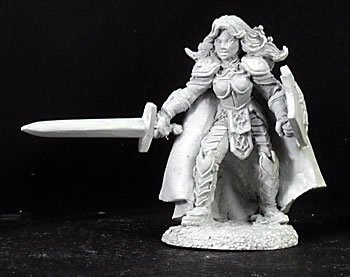 Jana Blackfire Female Warrior P65 Miniature