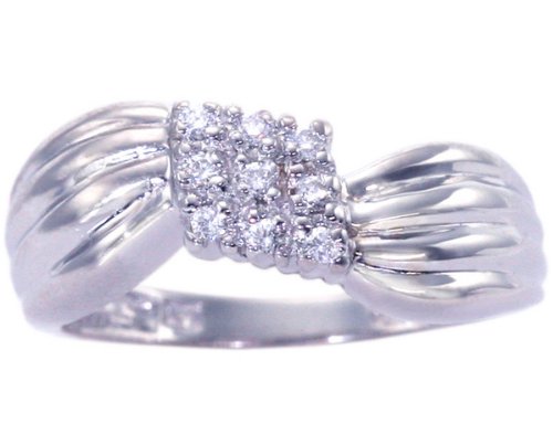 14K Yellow or White Gold Diamond Cluster Promise Ring Diamond full, half sizes from 5 8.5 41f%2BmZvNCsL 14K Yellow or White Gold Diamond Cluster Promise Ring Diamond full, half sizes from 5 8.5
