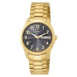 Timex Mens T2M936 Gold-Tone Analog Expansion B