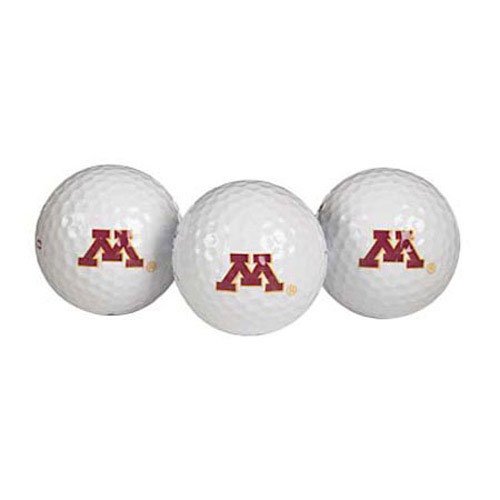 Minnesota Golden Gophers Ncaa Golf Ball 3-pack