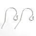 10 pcs 1/10 Silver Filled .925 Ball Dot Earwire French Hook 23mm / Earring Connector / Findings