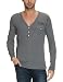 G-STAR Herren T-Shirt HAIER GRANDDAD T L/S, Gr. 50/52 (L), Grau (castor htr 905)