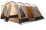 High Peak Zelt Wellington 4, beige/dunkelblau/orange, 12224