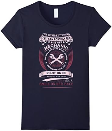Women's You Can Possibly Do A Mechanic - Mechanic Shirt Medium Navy