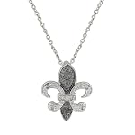 FOJO's Black Diamond Fleur De Lis Pendant (.06 ct. tw.)
