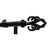 Levolor French Quarter Set, Black, 1-Inch Diameter, 66 to 120-Inch Width Levolor French Quarter Set, Black, 1-Inch Diameter, 66 to 120-Inch Width