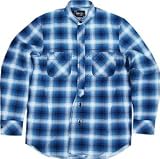 Size【2】NUMBER NINE 08AWチェック柄長袖スタンドカラーシャツ 青【青】【新品】の画像
