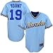 Men's Milwaukee Brewers #19 Robin Yount Replica Road Cooperstown Jersey - L