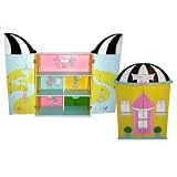 LC Creations Poodles in Paris Handpainted Cabinet Bookcase