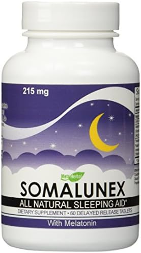 SomaLunex Extra Strength Sleeping/Calming/Stress Relief Pills w/Melatonin, Chamomile, Valerian, St Johns Wort - Timed…