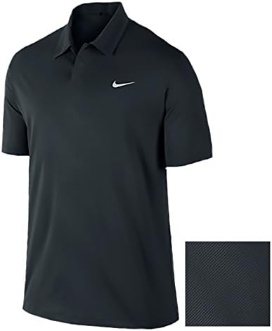 Nike TW Emboss Polo (Small, Black/Metallic Silver)