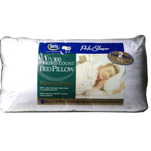 Serta 300 Thread Count King Size Bed Pillow – 2pk