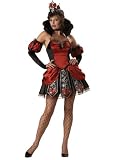 Sexy Queen of Broken Hearts Costume Gothic Royalty Victorian Mini Dress Fairytale Theatre Costumes