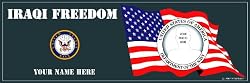 Navy Iraqi Freedom Bumper Sticker