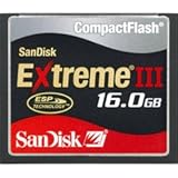 SanDisk SDCFX3-016G-A31 16 GB Extreme III CompactFlash Card (Retail Package)